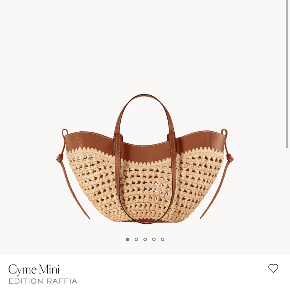 Polene Cyme Mini Raffia Bag